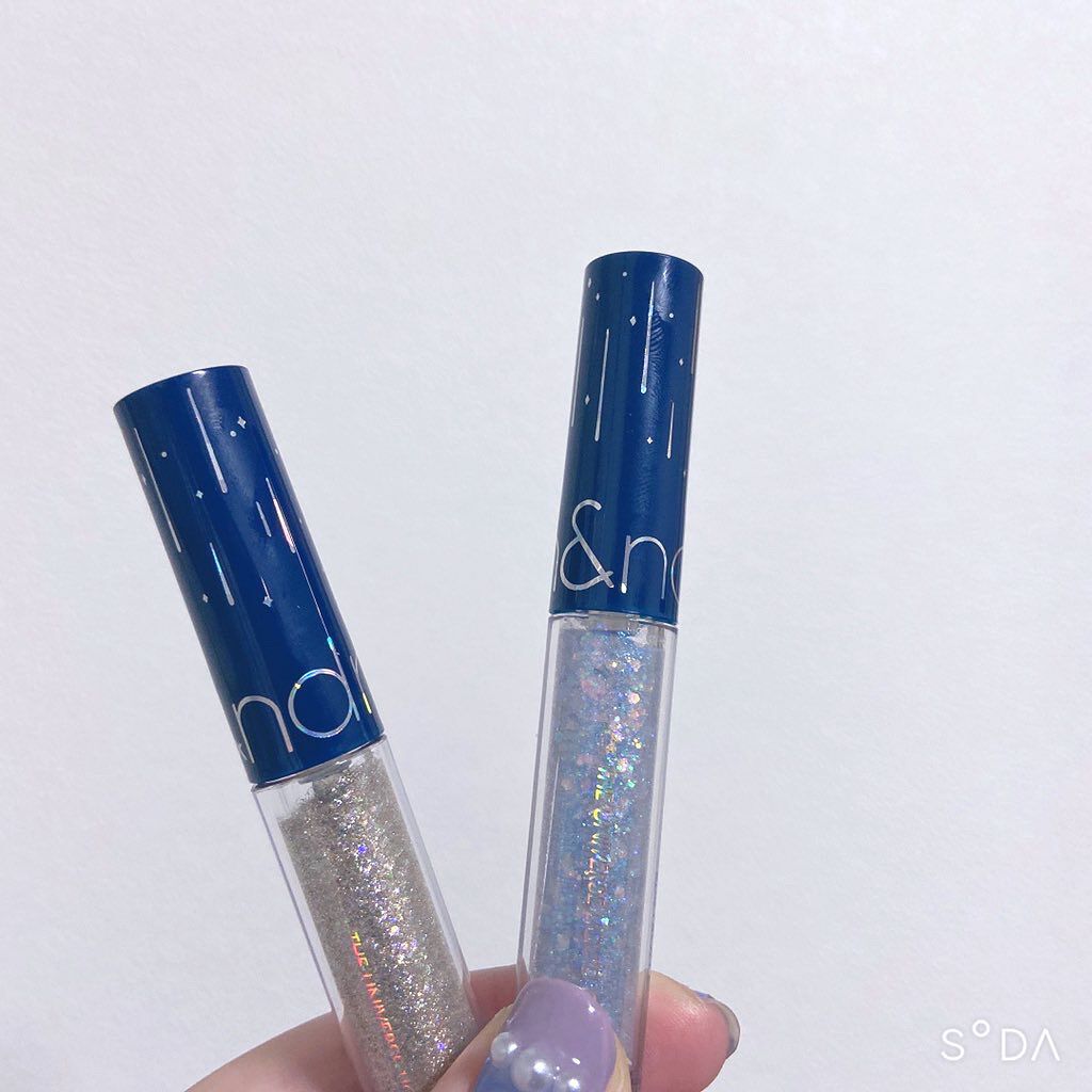 グリッター シャドウ カラー/rom&nd/グリッターを使ったクチコミ（1枚目）