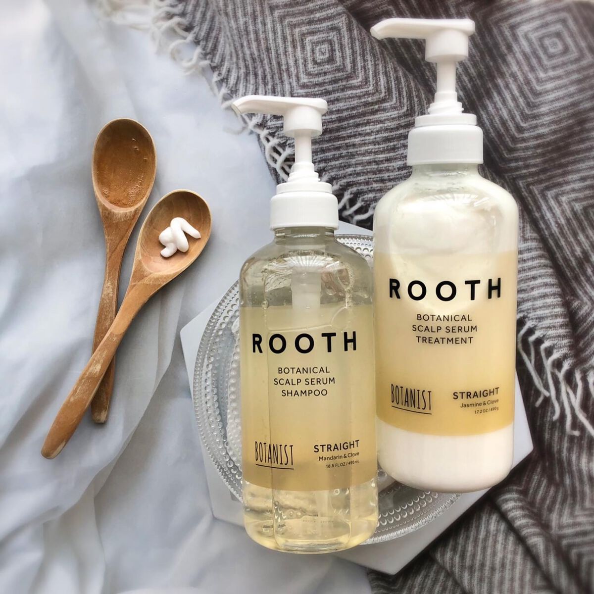 ルース ボタニカルスカルプセラム シャンプー・トリートメント（ストレート）/BOTANIST/市販シャンプーを使ったクチコミ（1枚目）