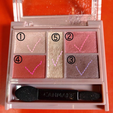 パーフェクトスタイリストアイズ/キャンメイク/アイシャドウパレットを使ったクチコミ(2枚目)