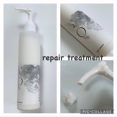 O by F リペアトリートメントのクチコミ「▪️ObyF▪️
repair treatment

アルカリ還元イオン水をベースに海藻エキス.....」（1枚目）