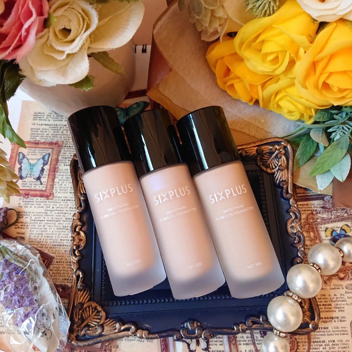 SIXPLUS スムージング フローレス リキッドファンデーション #N02/SIXPLUS/リキッドファンデーションを使ったクチコミ（3枚目）