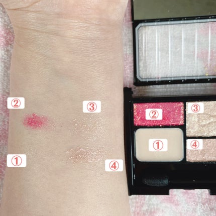 シアーニュアンスシャドウ/スウィーツ スウィーツ/アイシャドウパレットを使ったクチコミ(3枚目)