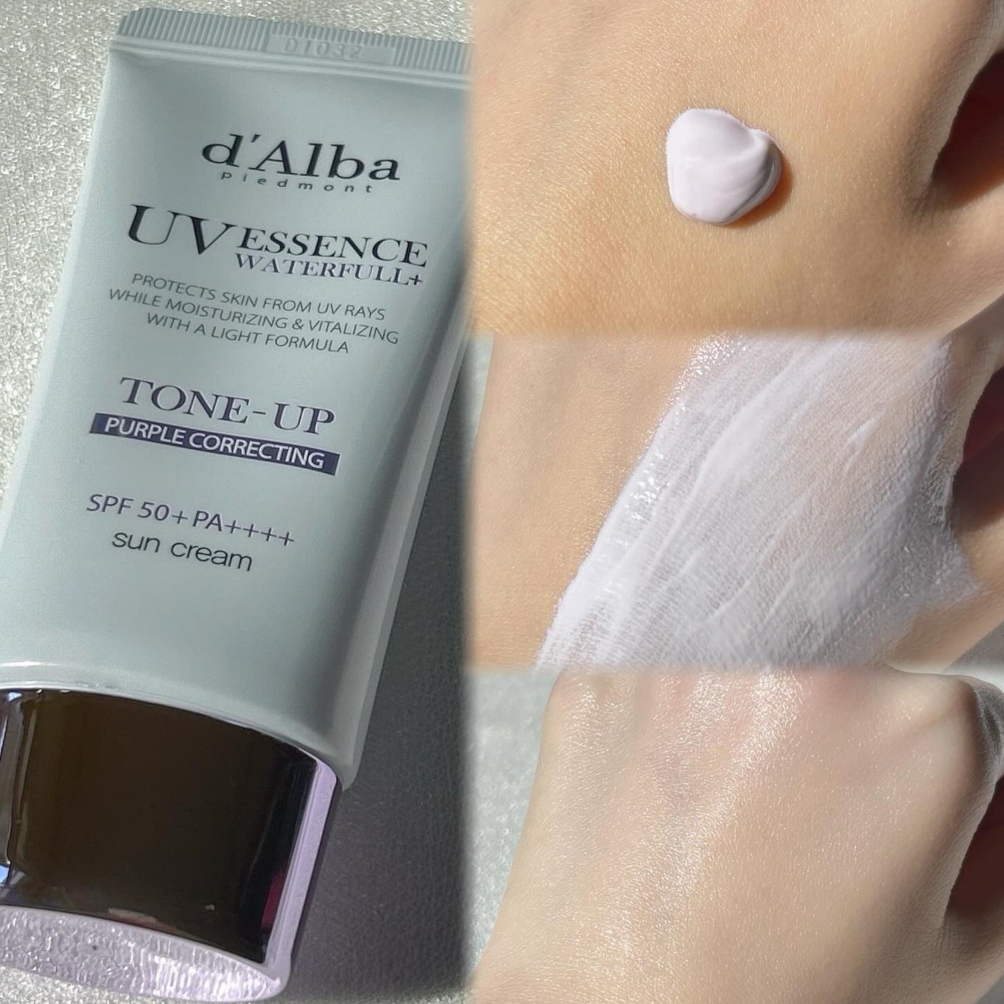 ダルバ ウォータフル トーンアップ サンクリーム(パープル)/ダルバ/日焼け止めクリームを使ったクチコミ(3枚目)