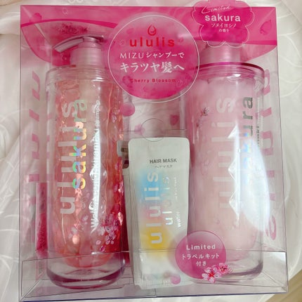 ウォーターコンク モイスト シャンプー(桜ver.)/ヘアトリートメント(桜ver.) トリートメント335g/ululis/市販シャンプーの画像