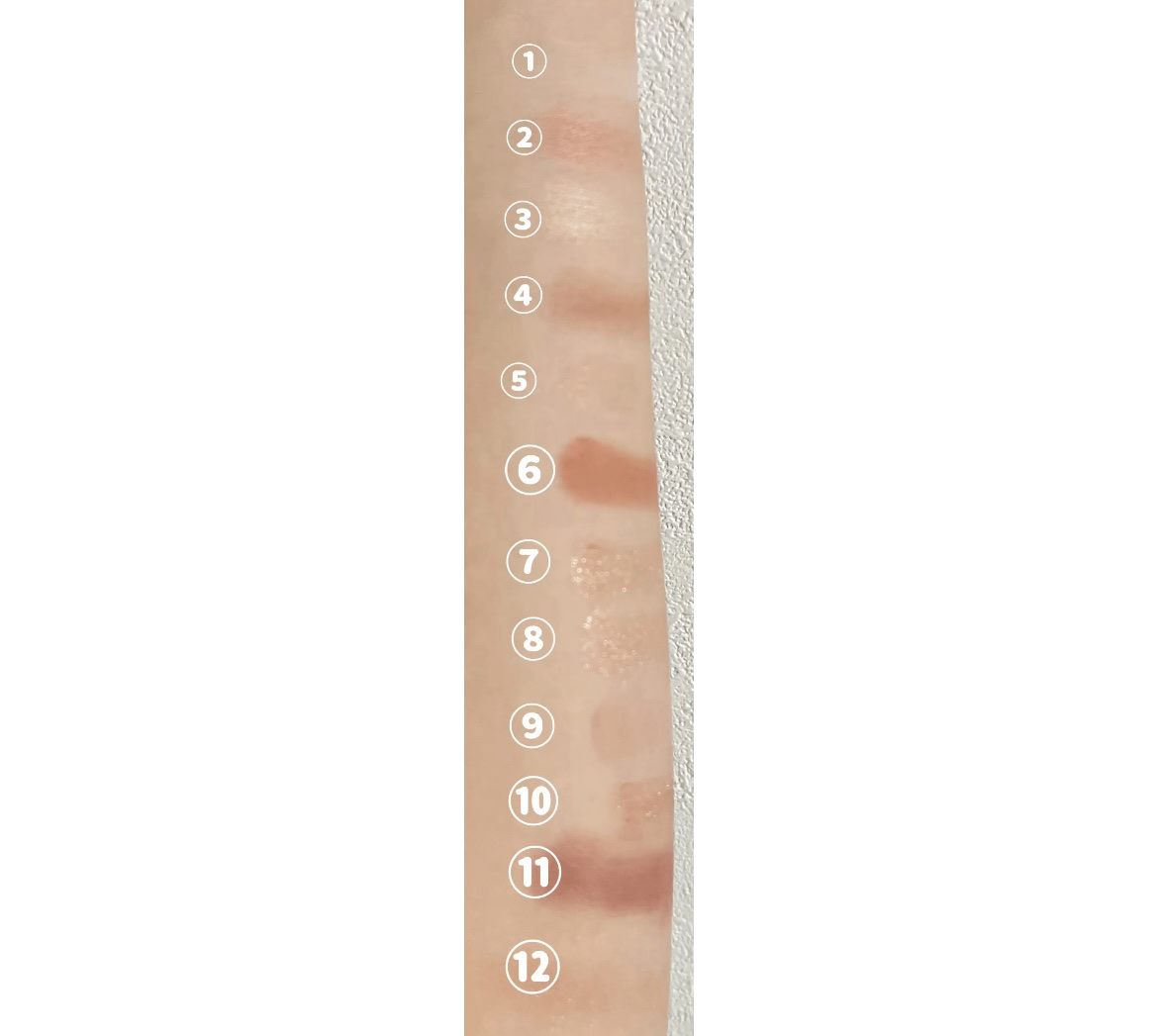 シャイニング12色ミニアイシャドウパレット HT03/jill leen./アイシャドウパレットを使ったクチコミ（2枚目）