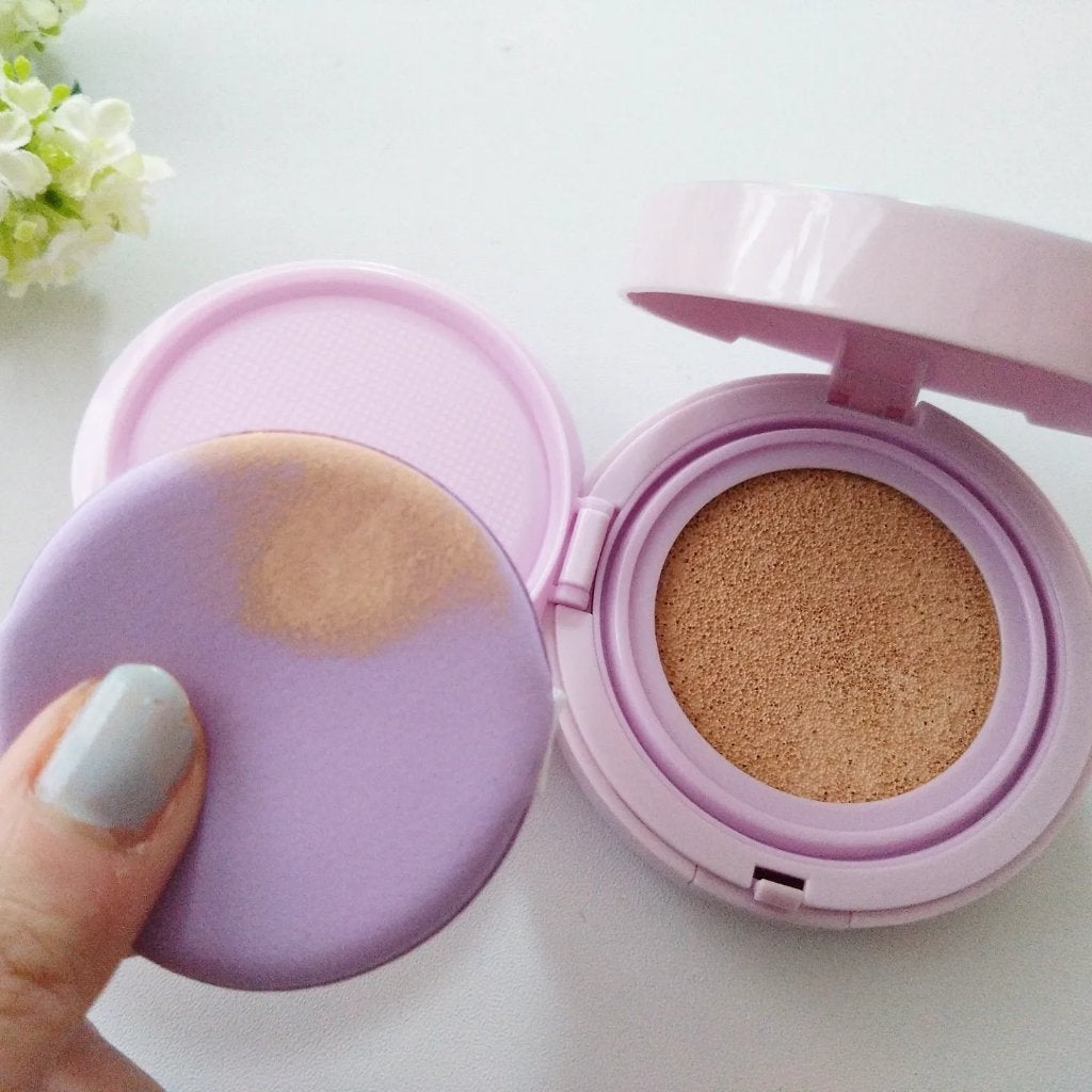 ユニコーン オーロラ光彩クッション/SELF BEAUTY/クッションファンデーションを使ったクチコミ(3枚目)