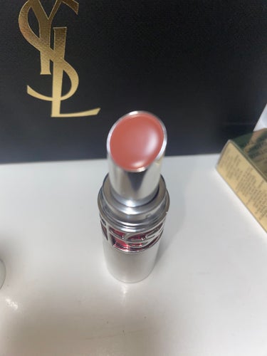 ルージュ ヴォリュプテ キャンディグレーズ  No.14 シニックブラウン/YVES SAINT LAURENT BEAUTE/口紅を使ったクチコミ（2枚目）