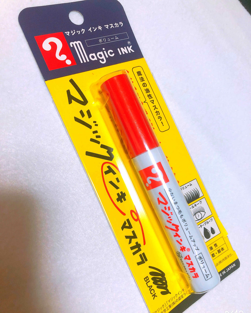 マジックインキ柄 ロングマスカラ/デコラガール/マスカラを使ったクチコミ（1枚目）