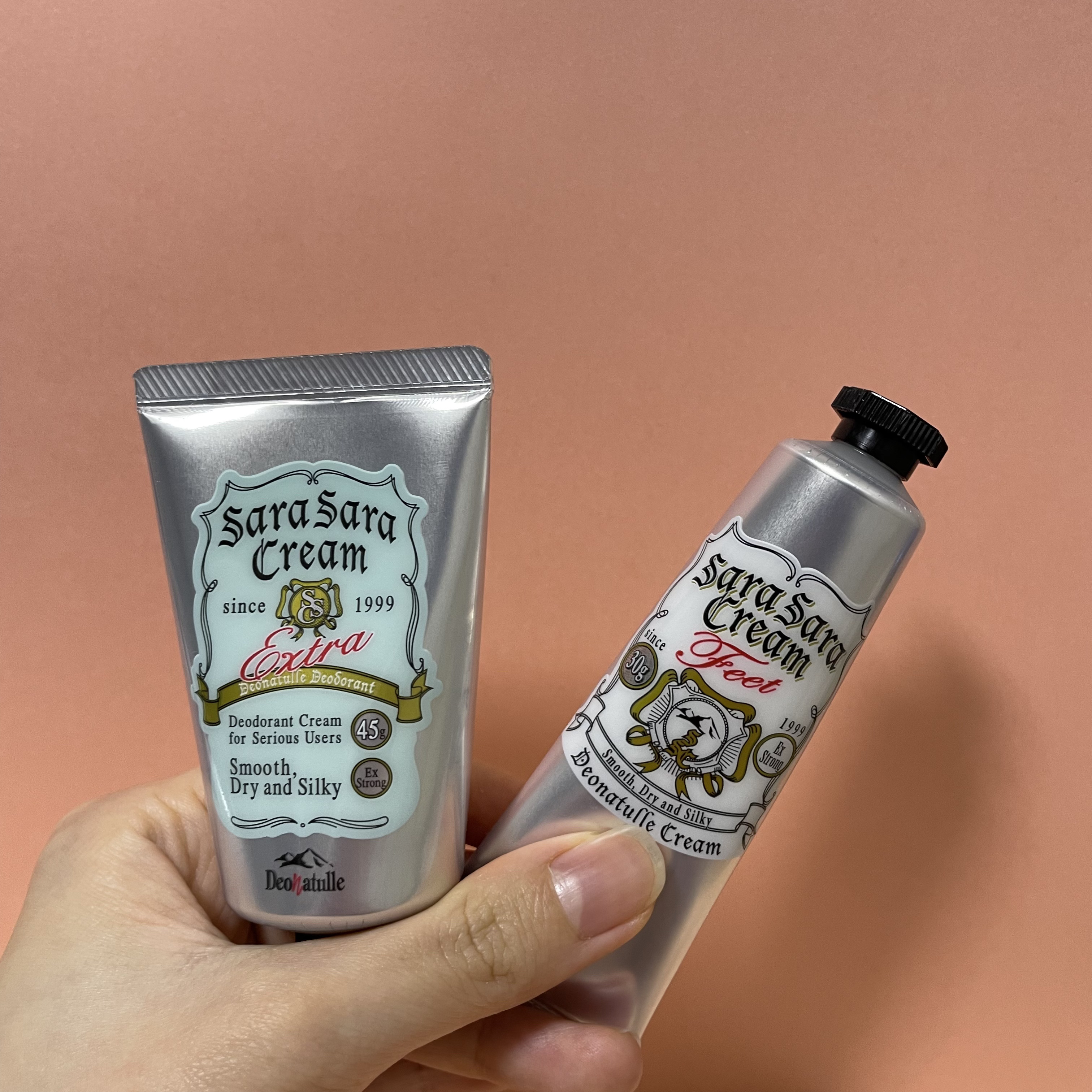 薬用足指さらさらクリーム/デオナチュレ/デオドラント・制汗剤を使ったクチコミ（3枚目）