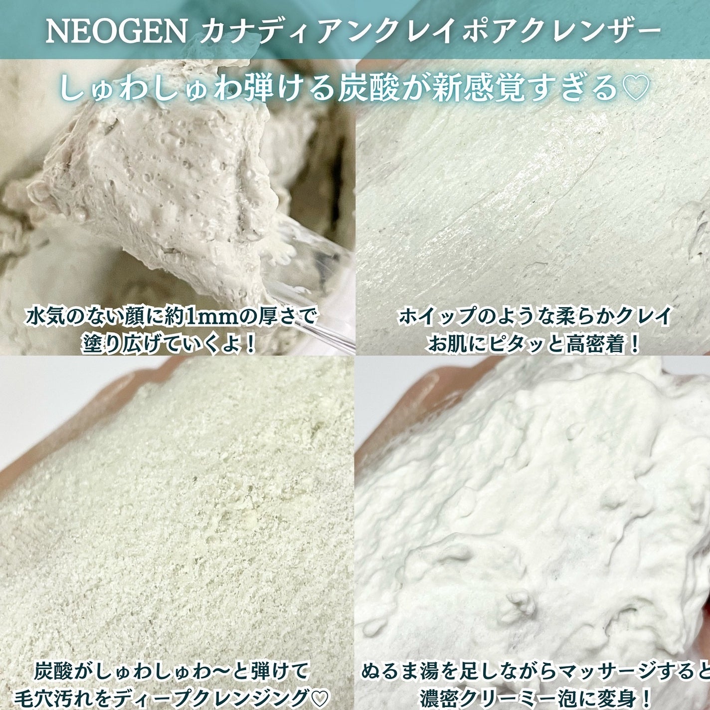 カナディアンクレイ ポア クレンザー/NEOGEN/洗い流すパック・マスクを使ったクチコミ(3枚目)