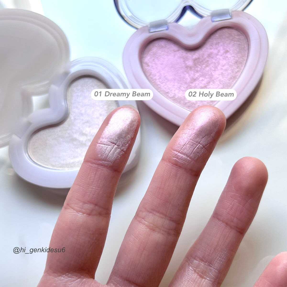 ラヴビーム グロウヴェール/lilybyred/パウダーハイライトを使ったクチコミ（3枚目）