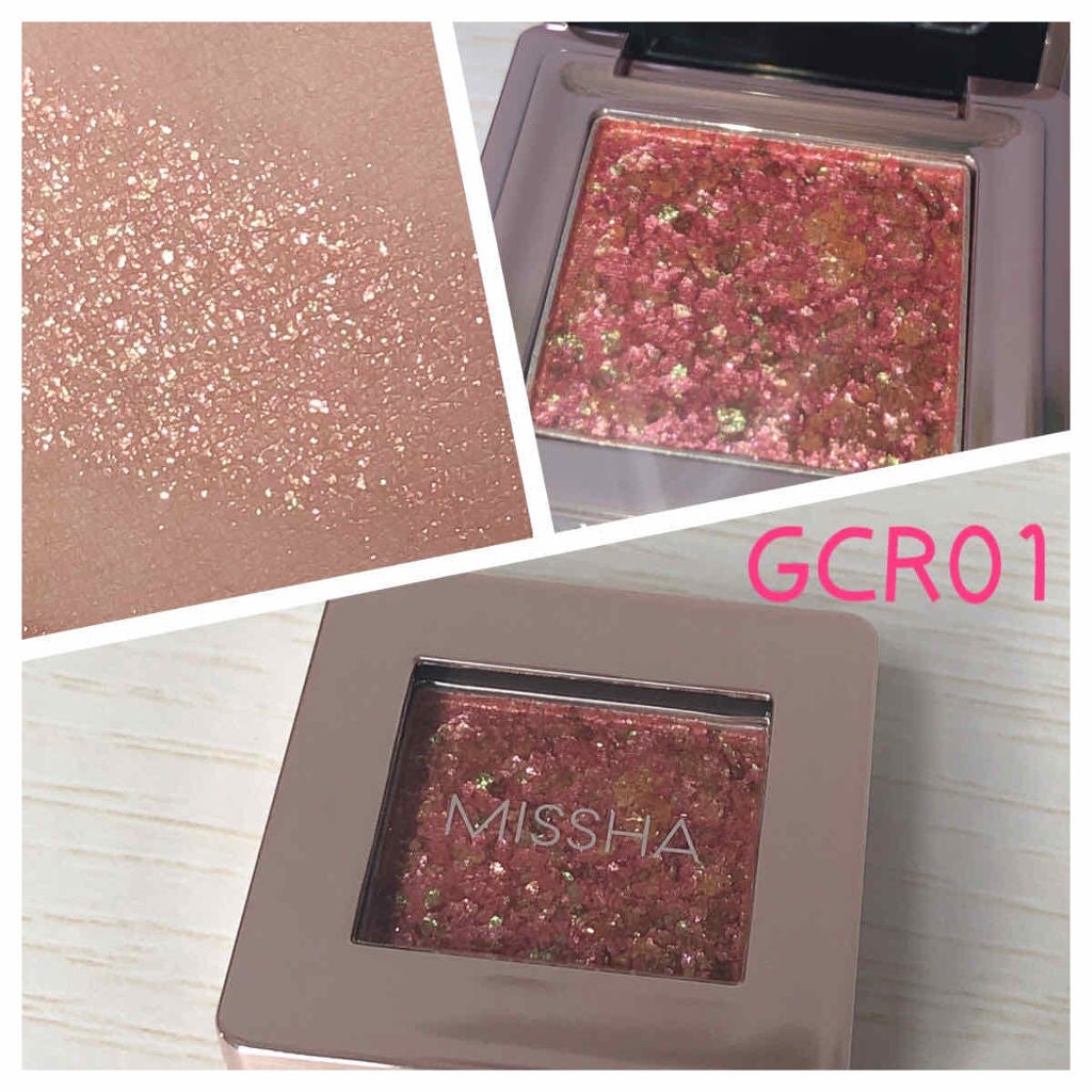 グリッタープリズム シャドウ/MISSHA/グリッターを使ったクチコミ(2枚目)