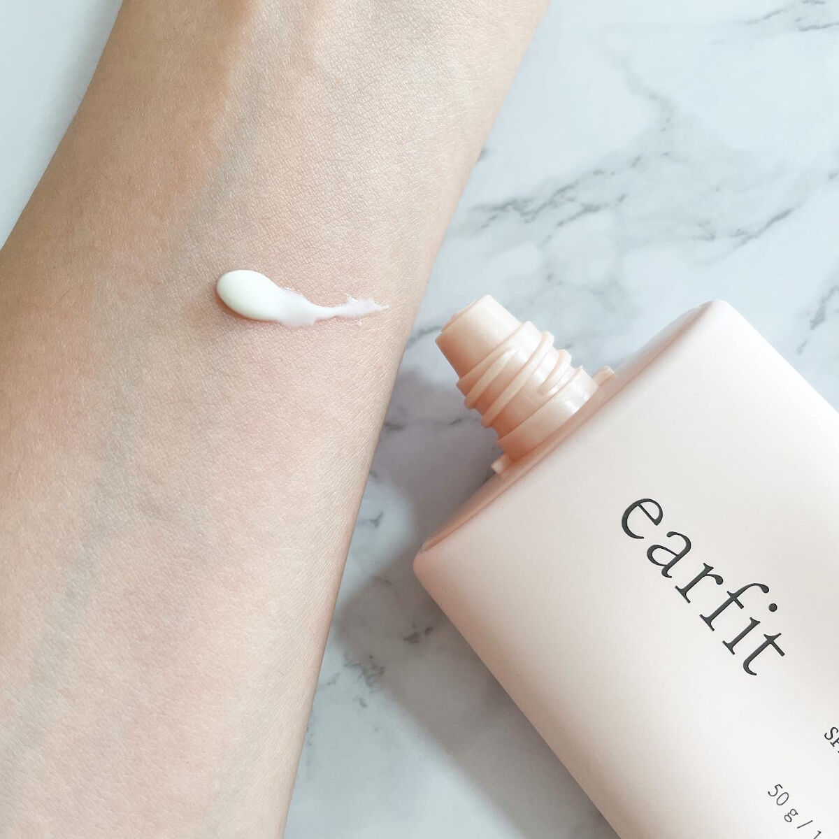 UVプロテクターモイスチャーサン/earfit/日焼け止めクリームを使ったクチコミ（2枚目）