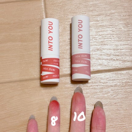 スーパーマットリップ&チークマッド/INTO U/口紅を使ったクチコミ(3枚目)