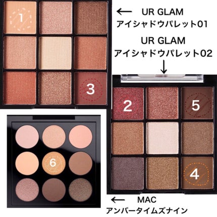 UR GLAM BLOOMING EYE COLOR PALETTE/U R GLAM/アイシャドウパレットを使ったクチコミ(4枚目)