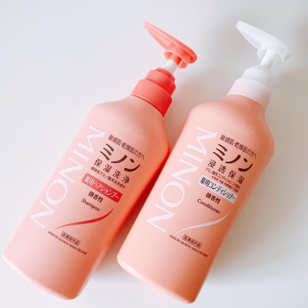ミノン薬用ヘアシャンプー／薬用コンディショナー/ミノン/市販シャンプーを使ったクチコミ（1枚目）