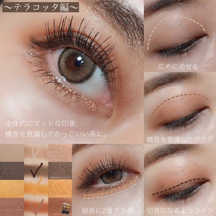 アイカラーレーション/LUNASOL/アイシャドウパレットを使ったクチコミ(4枚目)