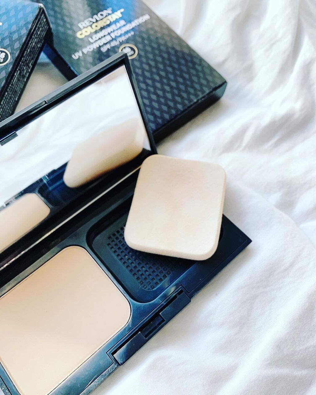 カラーステイ ロングウェア UV パウダー ファンデーション/REVLON/パウダーファンデーションを使ったクチコミ(4枚目)