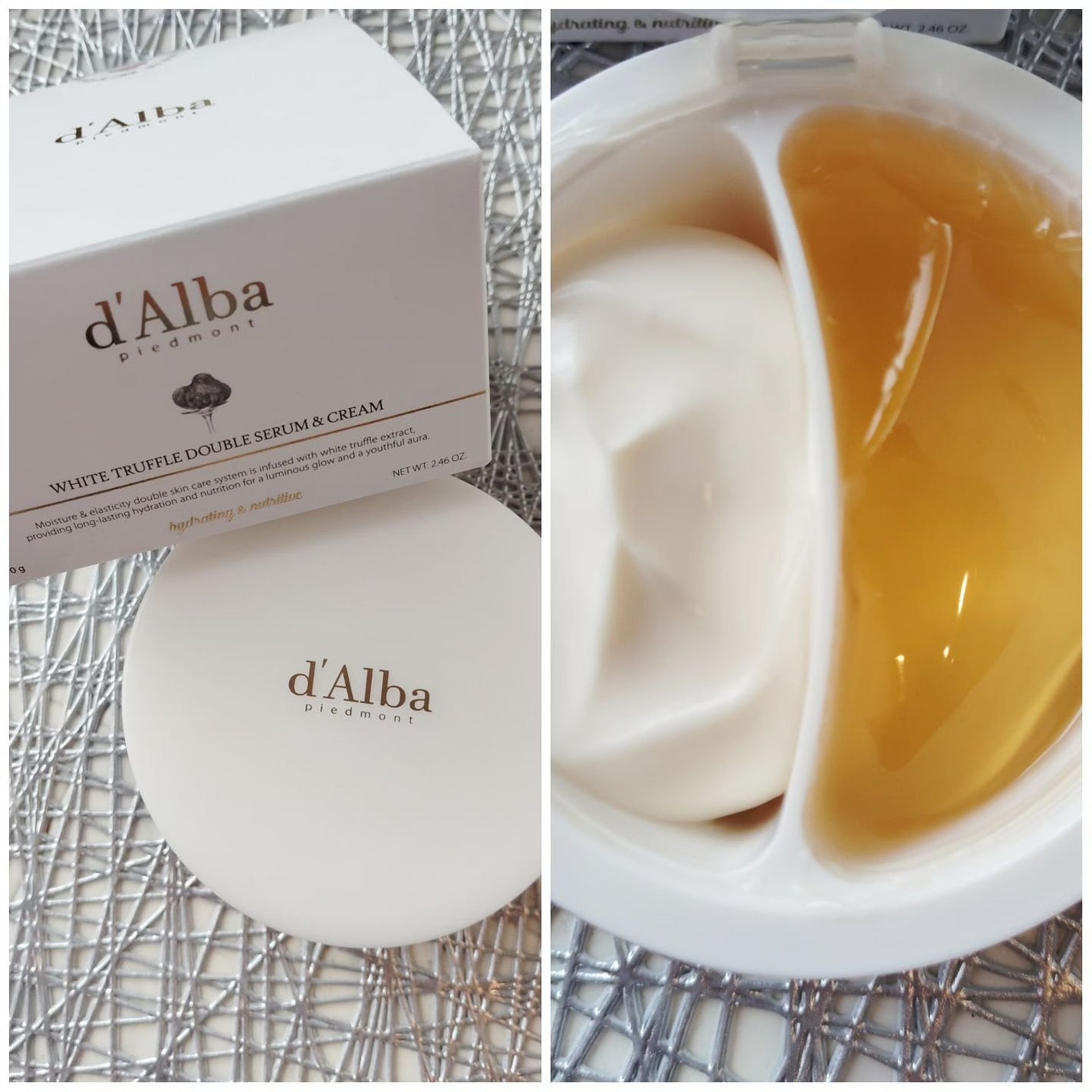 ホワイトトリュフダブルセラムアンドクリーム/ダルバ/フェイスクリームを使ったクチコミ(1枚目)