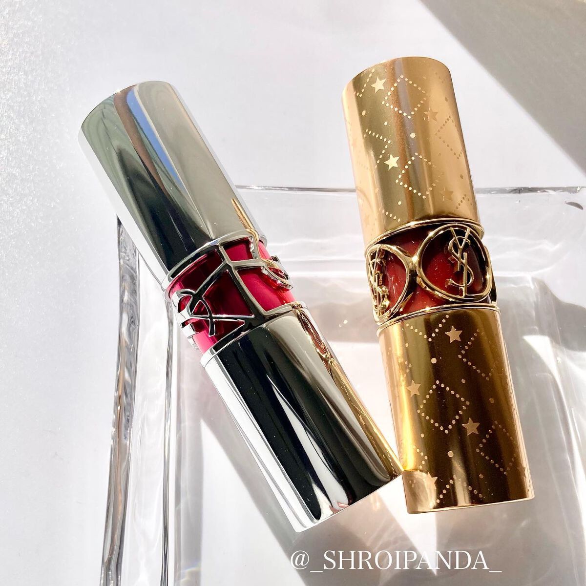 ルージュ ヴォリュプテ シャイン/YVES SAINT LAURENT BEAUTE/口紅を使ったクチコミ（3枚目）