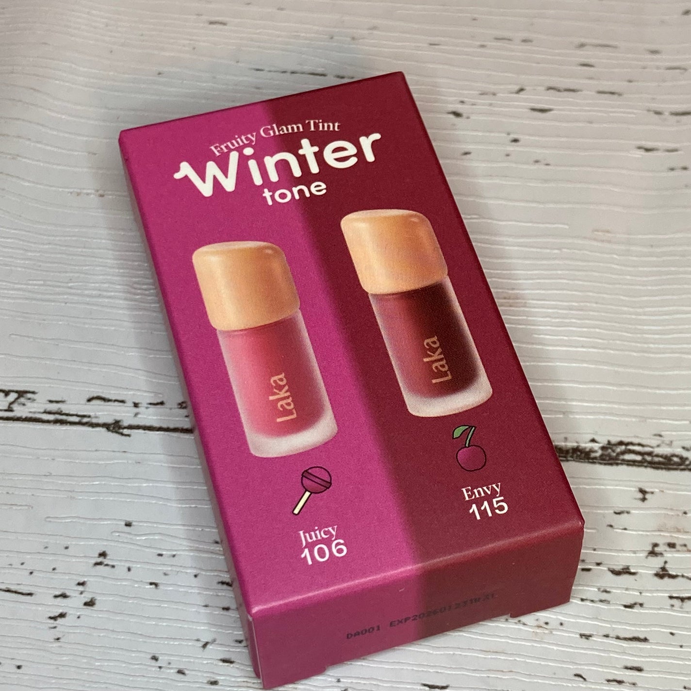 フルーティーグラムティント ミニデュオ/Laka/リップティントを使ったクチコミ(4枚目)