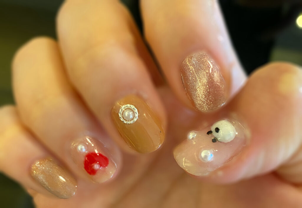 ジェルネイル（ライト対応）/セリア/ジェルネイルを使ったクチコミ（1枚目）