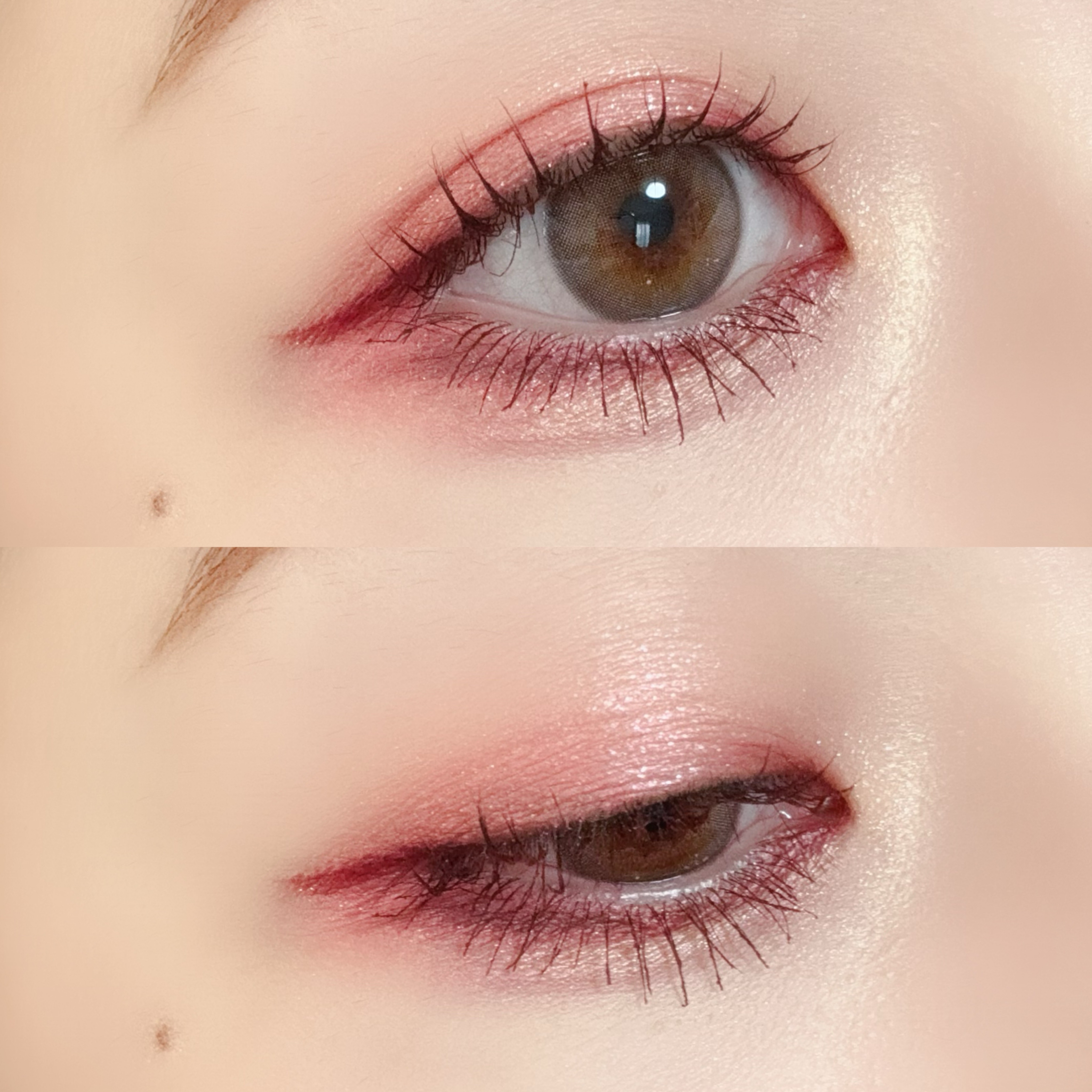 ストロベリーピンクミニパレット/dasique/アイシャドウパレットを使ったクチコミ（2枚目）