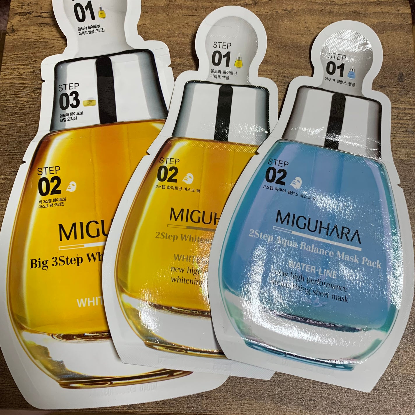 Big3 Step Whitening Mask Pack/MIGUHARA/シートマスク・パックを使ったクチコミ(1枚目)