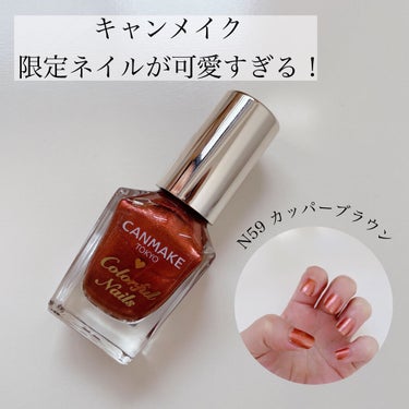 カラフルネイルズ N59 カッパーブラウン/キャンメイク/マニキュアを使ったクチコミ（1枚目）