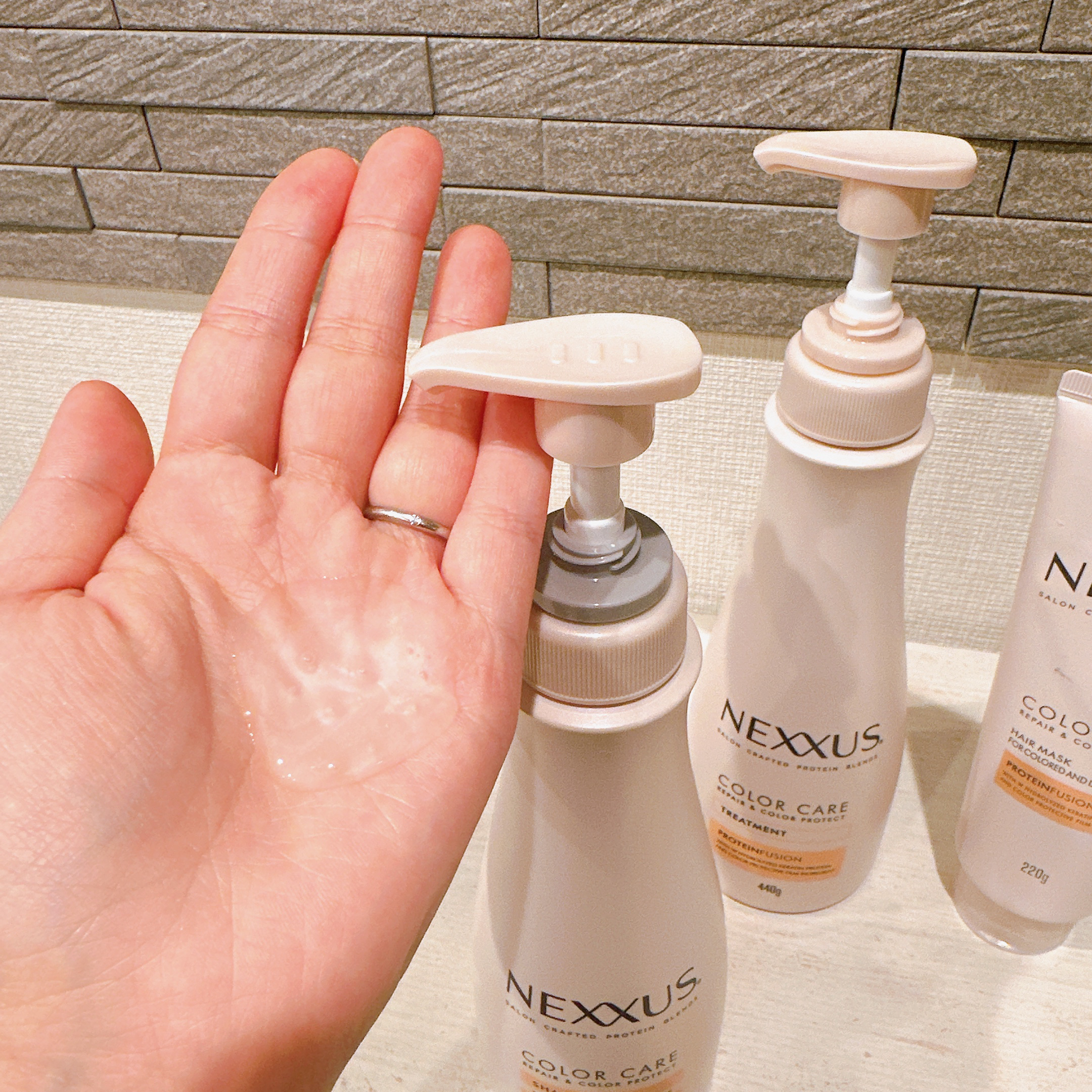 ネクサス リペア＆カラープロテクト シャンプー／トリートメント/NEXXUS(ネクサス)/市販シャンプーを使ったクチコミ（3枚目）