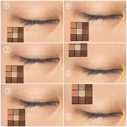 UR GLAM BLOOMING EYE COLOR PALETTE/U R GLAM/アイシャドウパレットを使ったクチコミ(2枚目)