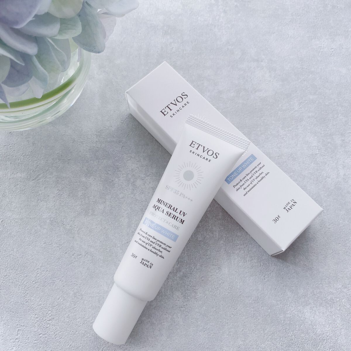 ミネラルUVアクアセラム/エトヴォス/美容液を使ったクチコミ（2枚目）