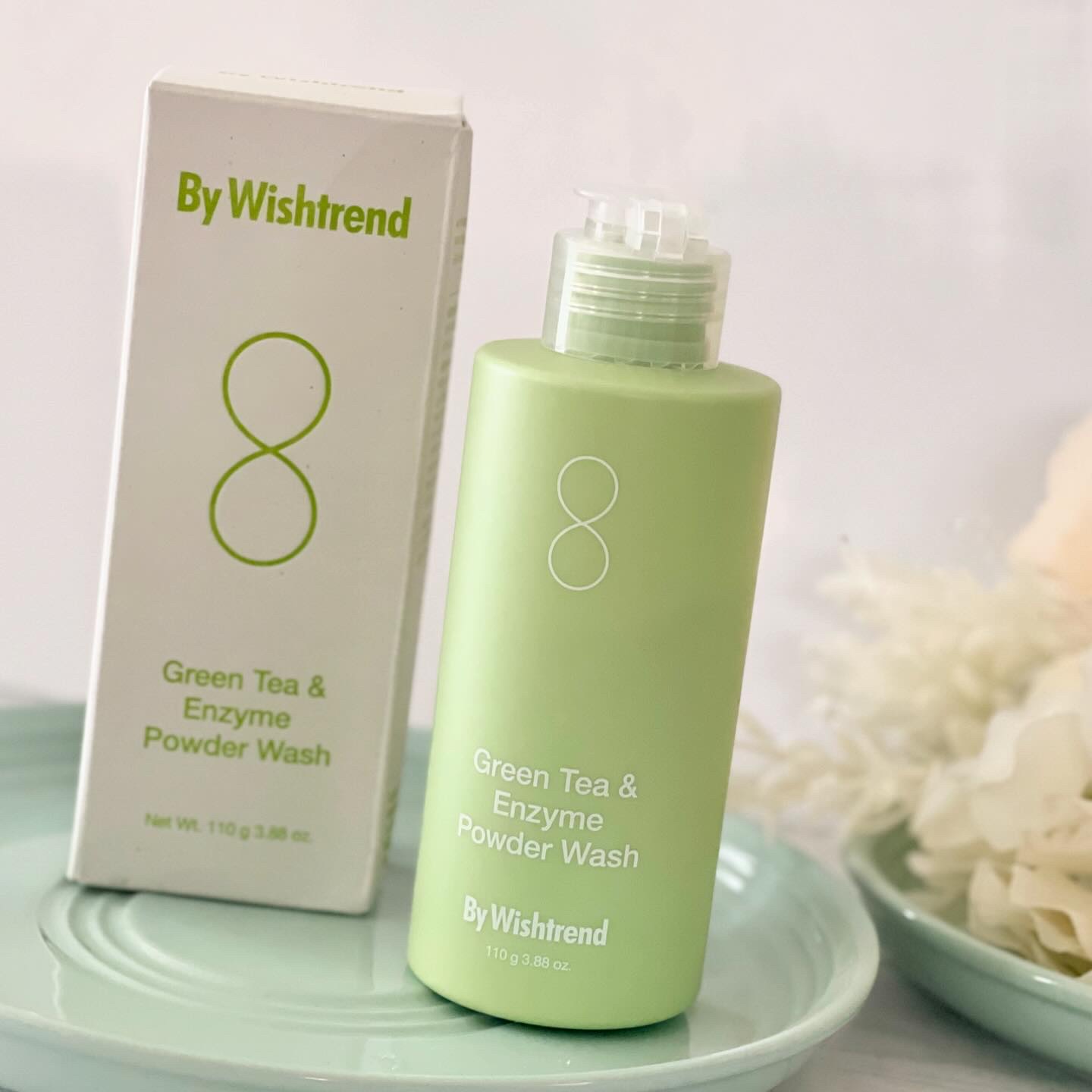 グリーンティー&エンザイムパウダーウォッシュ/By Wishtrend/洗顔パウダーを使ったクチコミ（2枚目）