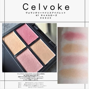 ヴォランタリーベイシス アイパレット/Celvoke/アイシャドウパレットを使ったクチコミ（1枚目）