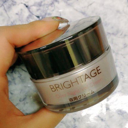 オーバーナイト ヴェールクリーム/BRIGHTAGE/フェイスクリームを使ったクチコミ(1枚目)