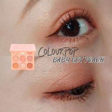 ColourPop Eye Palette-Baby Got Peach のクチコミ「#いつかのメイク ⁡
⁡ (プロセスなし)⁡
⁡@colourpopcosmetics ⁡
⁡.....」（1枚目）