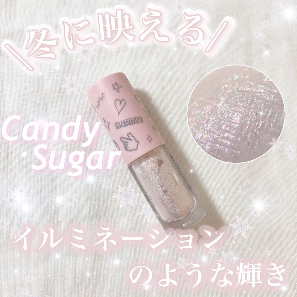 16 CANDY ROCK SUGAR キャンディーシュガー/16BRAND/リキッドアイシャドウを使ったクチコミ（1枚目）