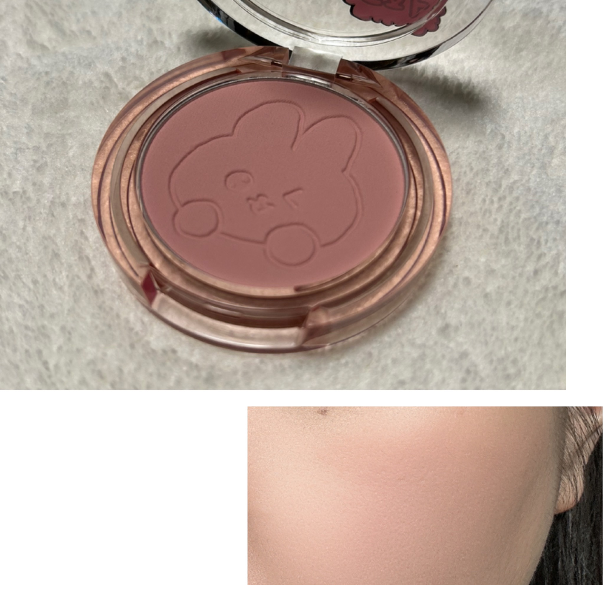 ピュア ブラッシュド サンシャイン チーク/PERIPERA/パウダーチークを使ったクチコミ（3枚目）