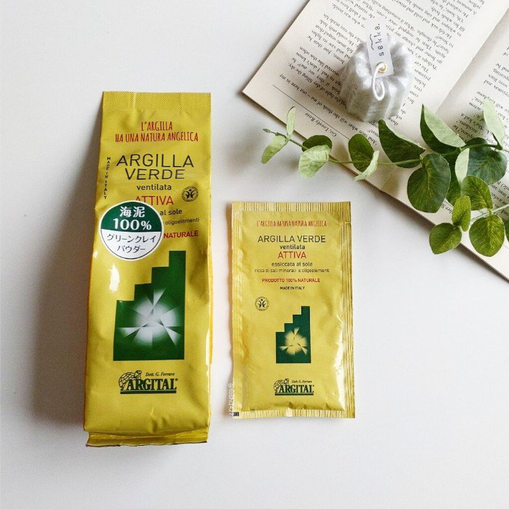 グリーンクレイパウダー アクティブ(全身用)/ARGITAL/無機塩系入浴剤を使ったクチコミ（1枚目）