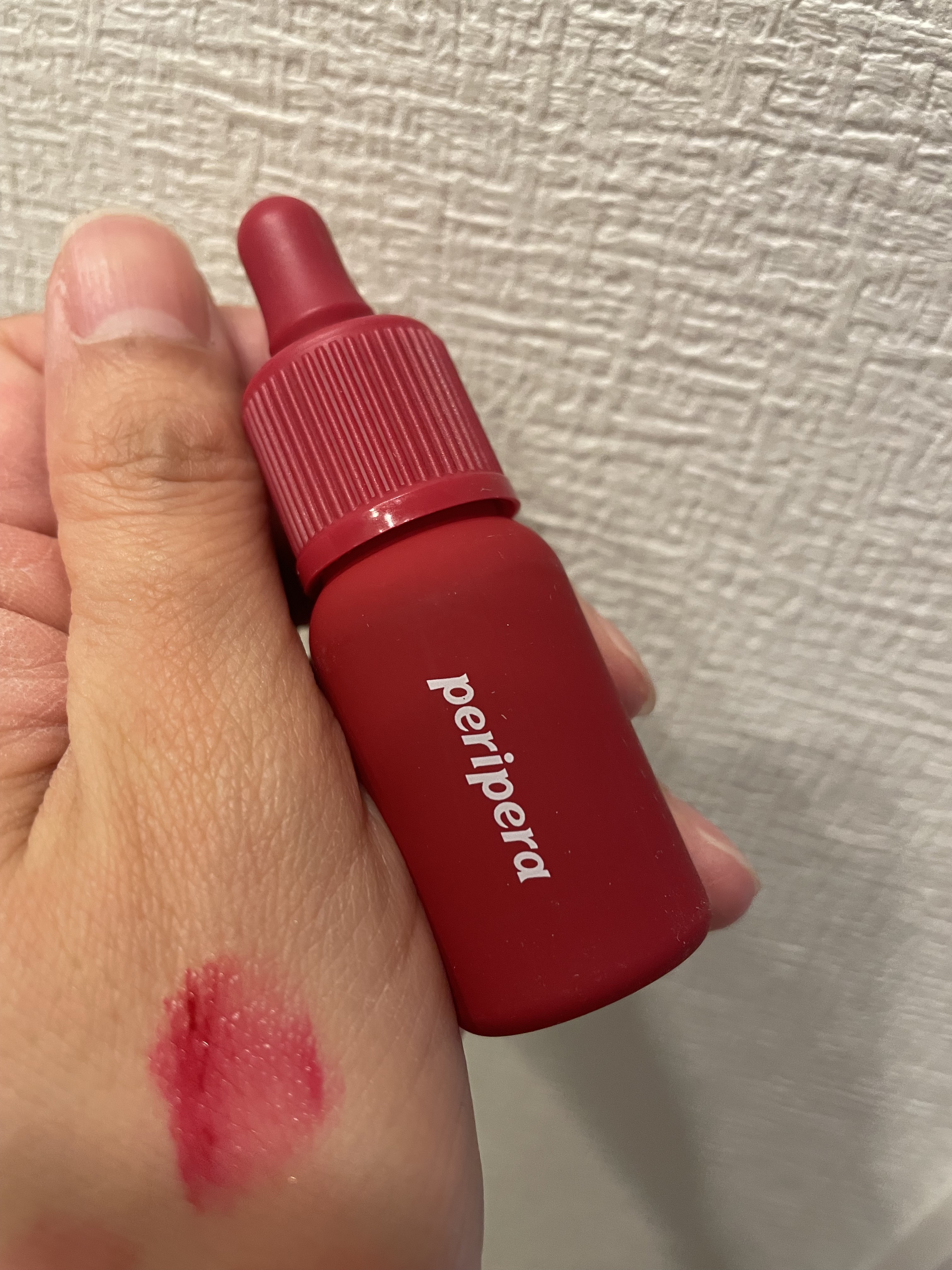 シフォンブラーティント 19 特大りんご/CLIO/リップティントを使ったクチコミ（3枚目）