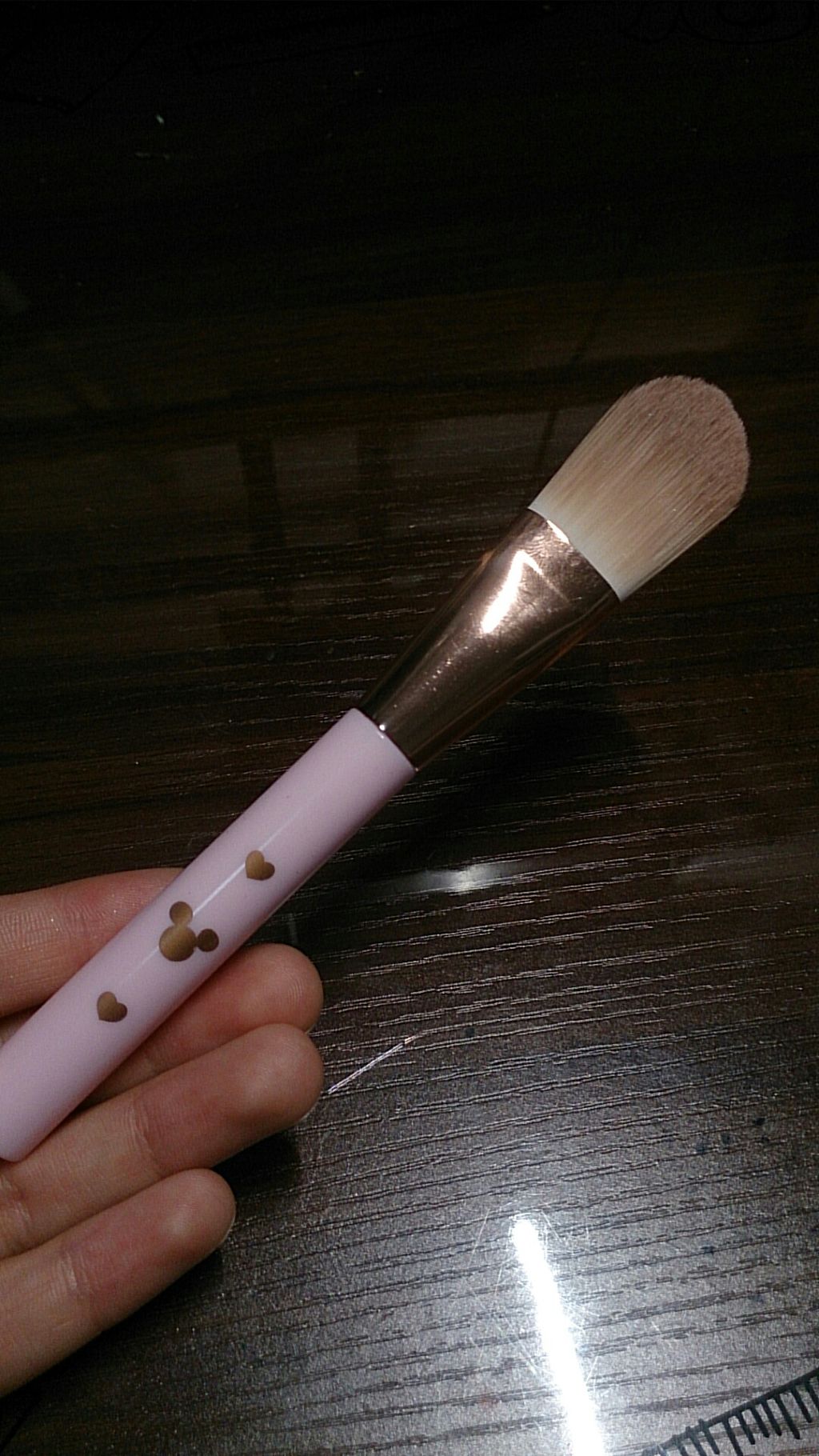 ごくふわっ ミッキーブラシ/DAISO/メイクブラシを使ったクチコミ（1枚目）