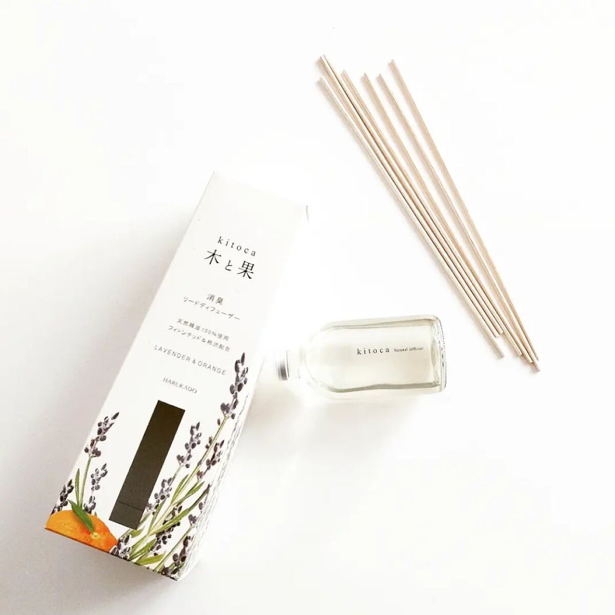 消臭リードディフューザー/Kitoca　木と果/ルームフレグランスを使ったクチコミ（2枚目）