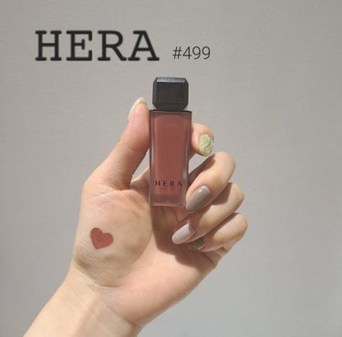 センシュアルパウダーマットリキッド 499 ROSY SUEDE/HERA/口紅を使ったクチコミ（1枚目）