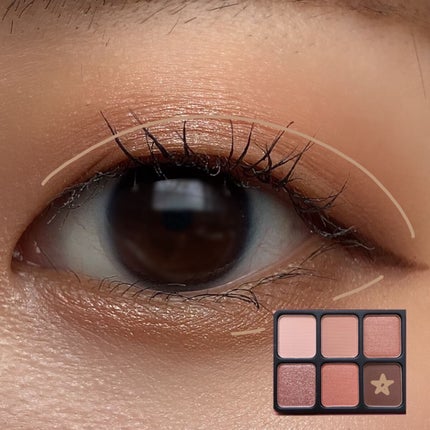 アイカラーパレット/heme/アイシャドウパレットを使ったクチコミ(5枚目)