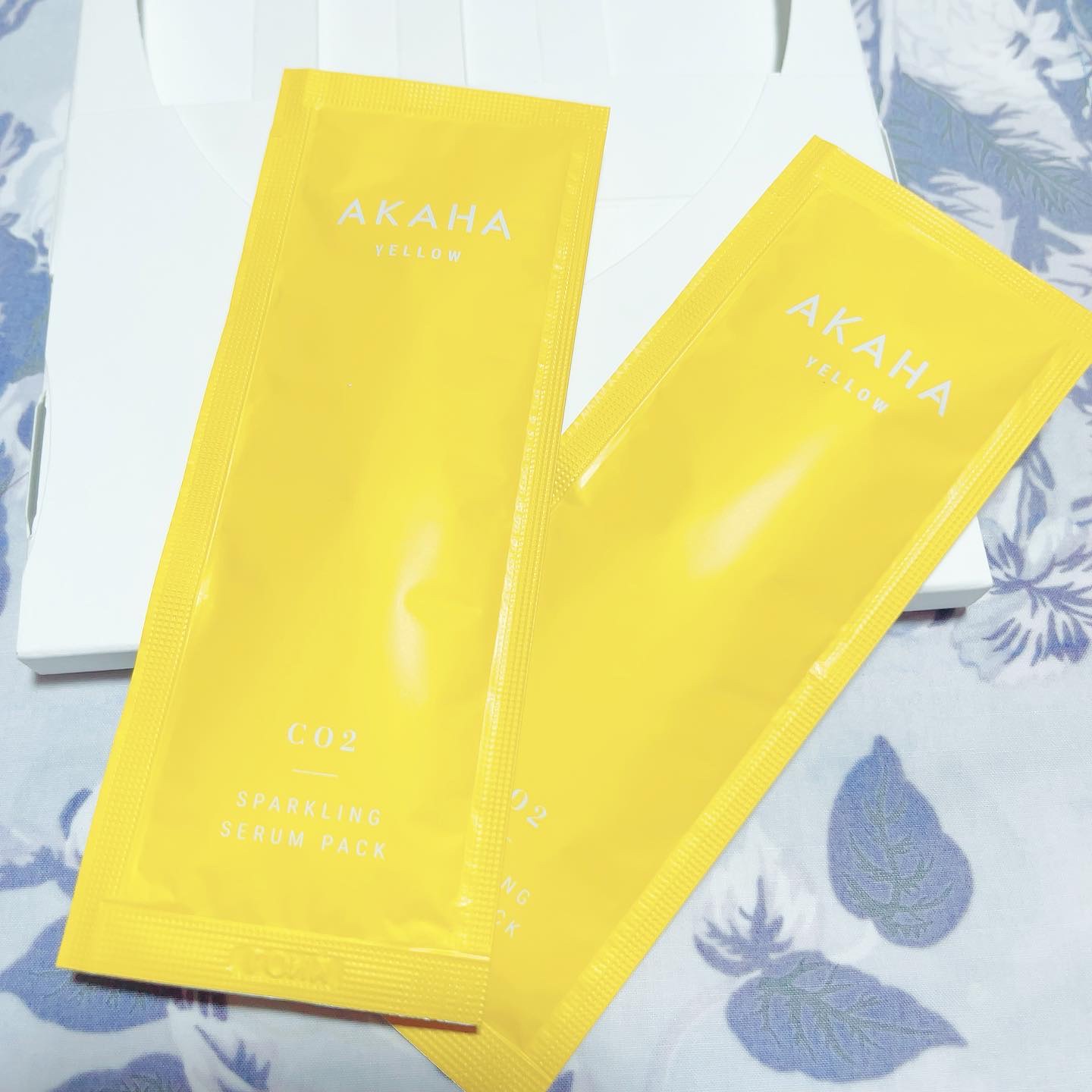 スパークリングセラムパック【YELLOW】/AKAHA/シートマスク・パックを使ったクチコミ（2枚目）