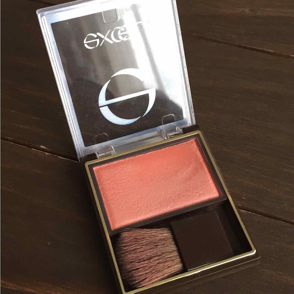 スキニーリッチチーク RC02 ピュアピーチ/excel/パウダーチークを使ったクチコミ（1枚目）