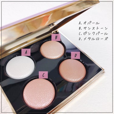 ピンク グロウ リュクス アイシャドウ パレット/BOBBI BROWN/パウダーアイシャドウを使ったクチコミ（3枚目）