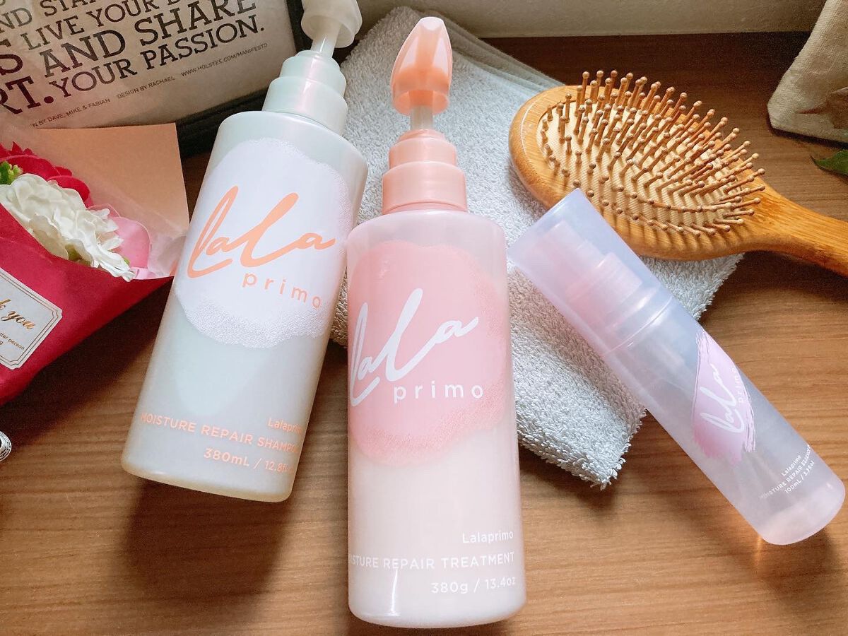 ララプリモ モイスチャーリペア シャンプー／トリートメント/ララプリモ /市販シャンプーを使ったクチコミ（1枚目）