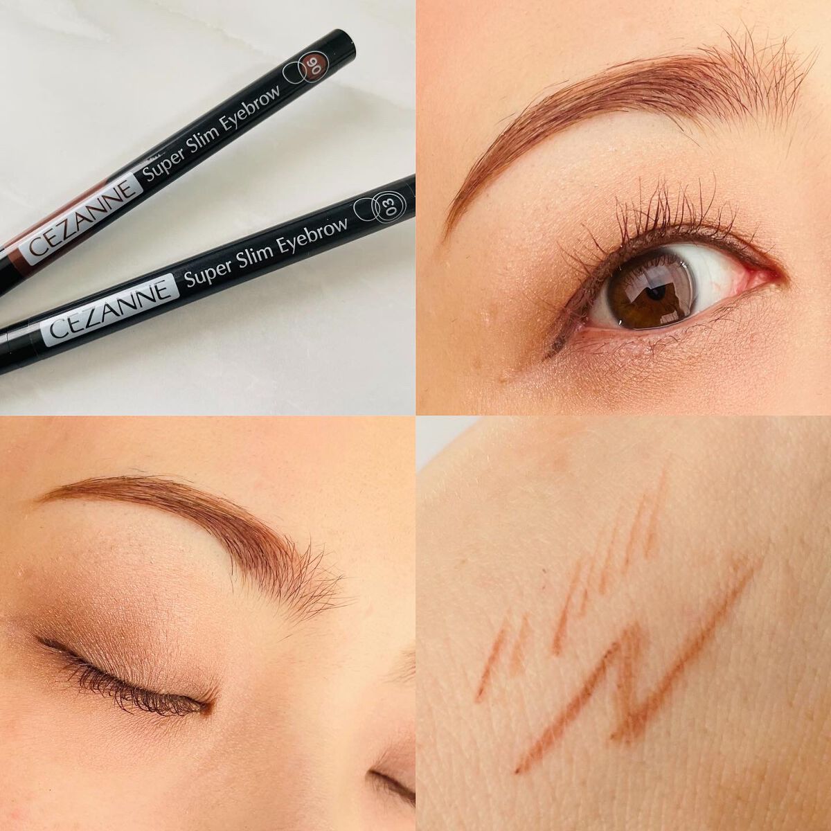 超細芯アイブロウ/CEZANNE/アイブロウペンシルを使ったクチコミ(3枚目)