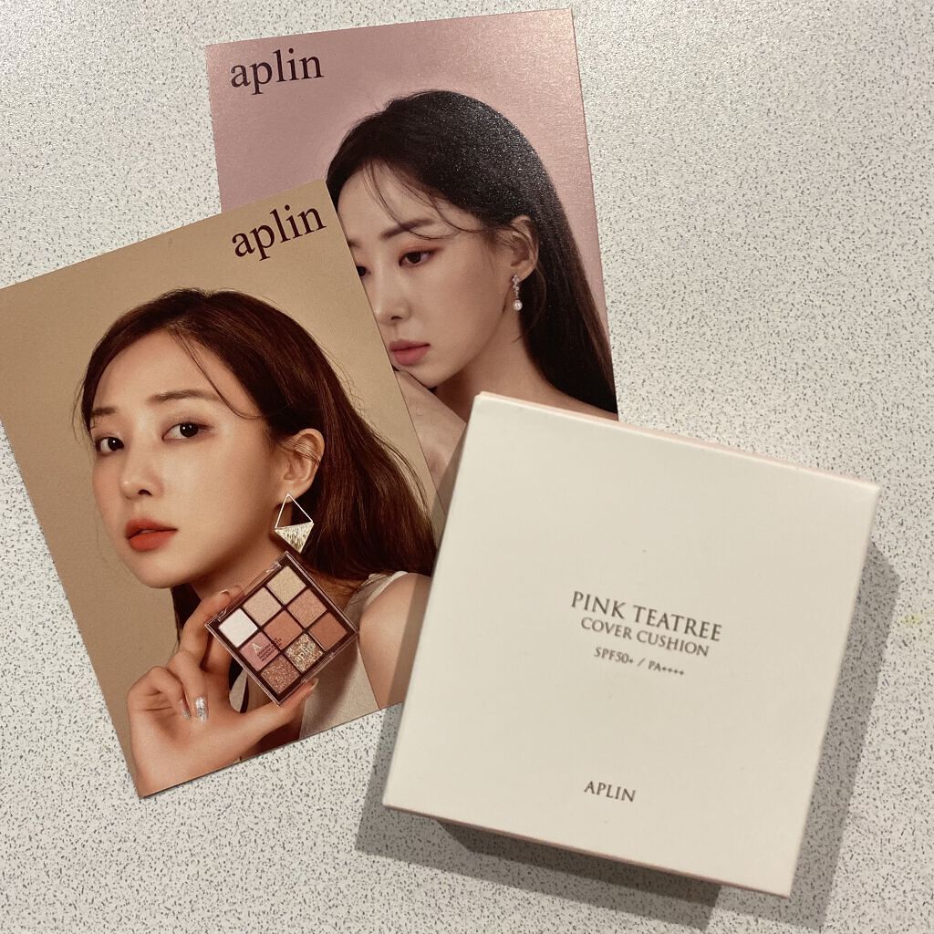ピンクティーツリーカバークッション/APLIN/クッションファンデーションを使ったクチコミ（1枚目）